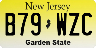 NJ license plate B79WZC