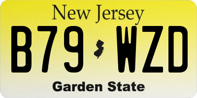 NJ license plate B79WZD