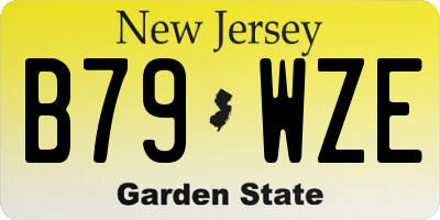 NJ license plate B79WZE