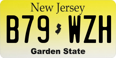 NJ license plate B79WZH