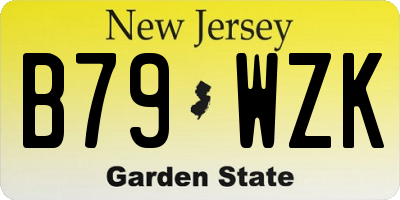 NJ license plate B79WZK