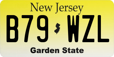 NJ license plate B79WZL