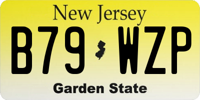 NJ license plate B79WZP