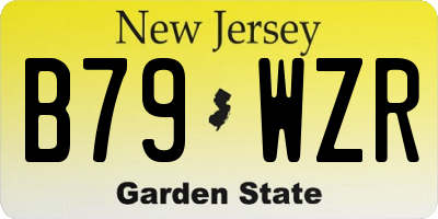 NJ license plate B79WZR