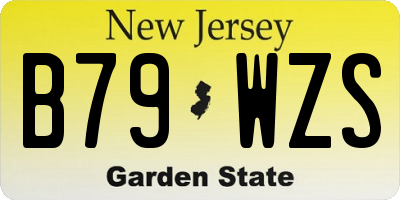 NJ license plate B79WZS