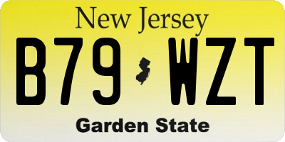 NJ license plate B79WZT