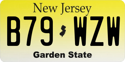NJ license plate B79WZW