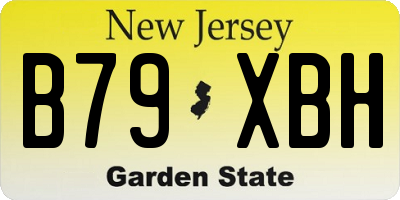 NJ license plate B79XBH