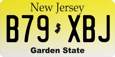 NJ license plate B79XBJ