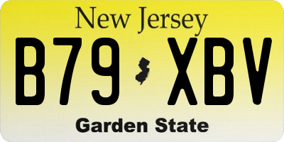 NJ license plate B79XBV