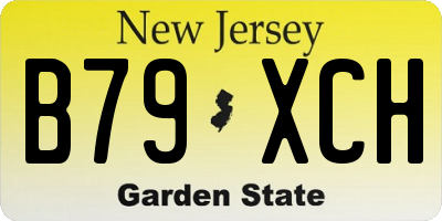 NJ license plate B79XCH