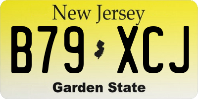 NJ license plate B79XCJ