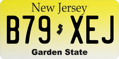NJ license plate B79XEJ