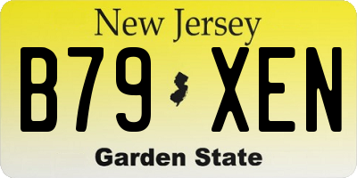 NJ license plate B79XEN