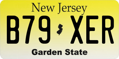 NJ license plate B79XER