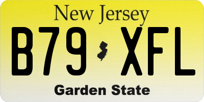 NJ license plate B79XFL