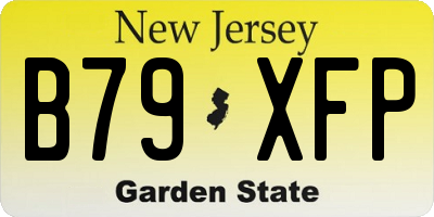 NJ license plate B79XFP