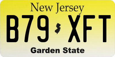 NJ license plate B79XFT
