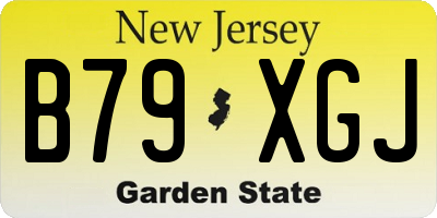 NJ license plate B79XGJ