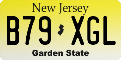 NJ license plate B79XGL