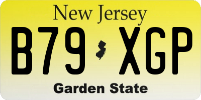 NJ license plate B79XGP