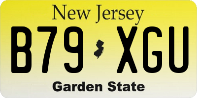 NJ license plate B79XGU