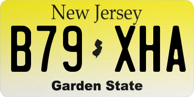 NJ license plate B79XHA