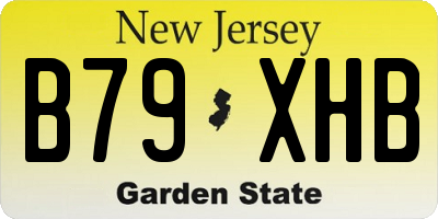 NJ license plate B79XHB