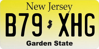 NJ license plate B79XHG