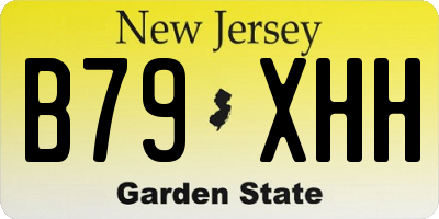 NJ license plate B79XHH