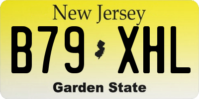 NJ license plate B79XHL