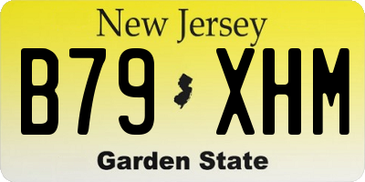 NJ license plate B79XHM