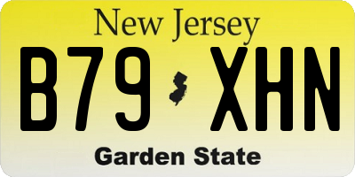 NJ license plate B79XHN