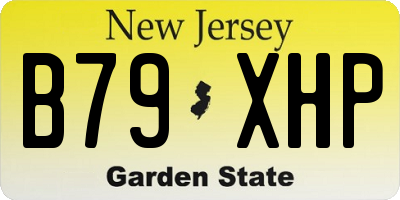 NJ license plate B79XHP