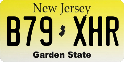 NJ license plate B79XHR
