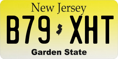 NJ license plate B79XHT