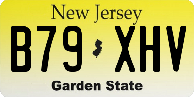 NJ license plate B79XHV