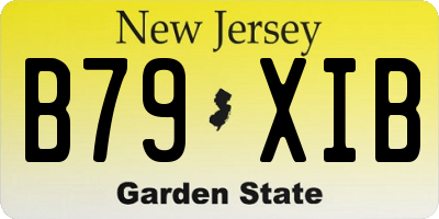 NJ license plate B79XIB