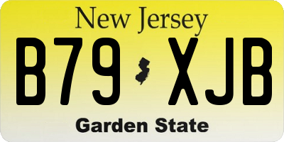 NJ license plate B79XJB