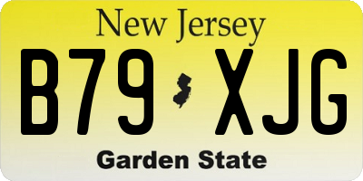 NJ license plate B79XJG