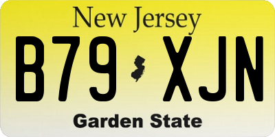 NJ license plate B79XJN