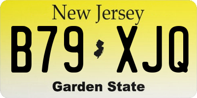 NJ license plate B79XJQ