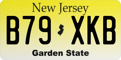 NJ license plate B79XKB