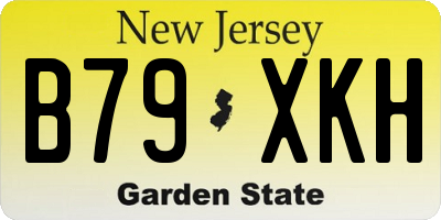 NJ license plate B79XKH