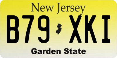 NJ license plate B79XKI