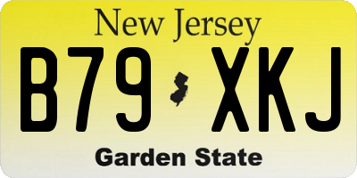 NJ license plate B79XKJ