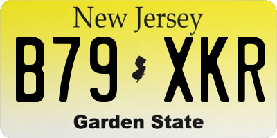 NJ license plate B79XKR
