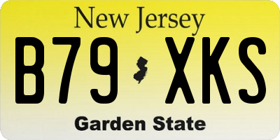NJ license plate B79XKS