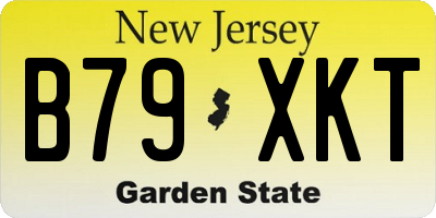 NJ license plate B79XKT