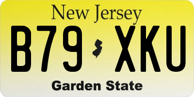 NJ license plate B79XKU